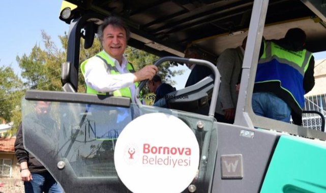 Bornova’da asfalt hamlesi