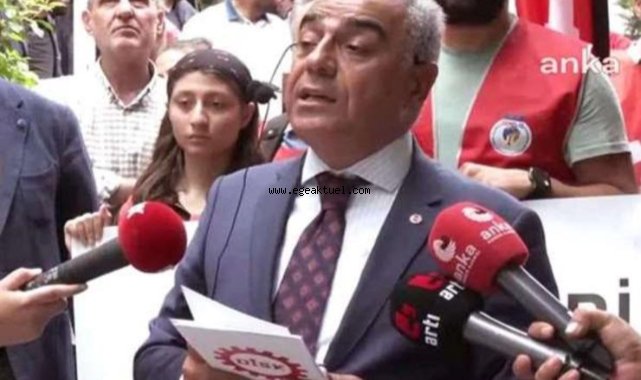 DİSK'ten TÜİK önünde açıklama