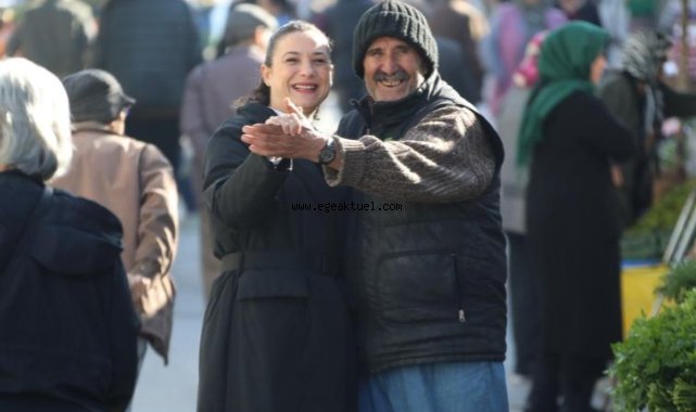 Filiz Başkan’a Pazarda Sıcak Karşılama