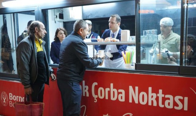 Bornova’da soğuk kış günlerinde içleri ısıtan hizmet