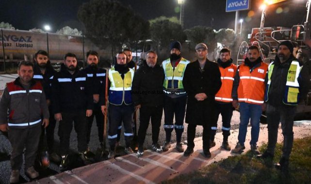 Başkan Ömer Eşki gece mesaisinde: “Çalışmaya devam edeceğiz, hiçbir şey bizi durduramaz!”
