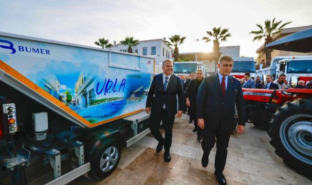 Urla Belediyesi’nde yeni hizmet araçları tanıtıldı