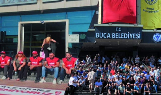 İzmir'de 2 belediyede işçi eylemleri