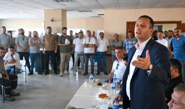 Başkan Eşki'den alev savaşçılarına teşekkür ziyareti