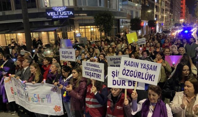 CHP İzmir'in Kadınlarından Şiddete Karşı Üç Eylem