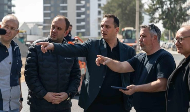 Bornova’da yol çalışmaları hız kesmiyor