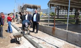 Başkan Çiçek Sahada