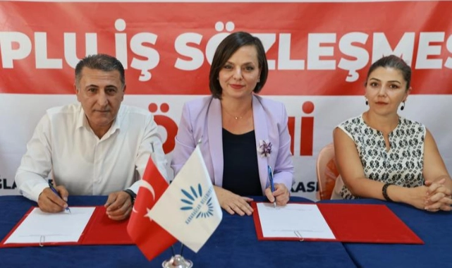 Karabağlar Belediyesi'nde toplu iş sözleşmesi sevinci