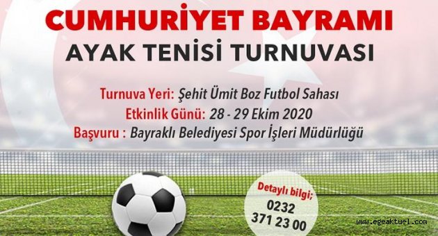29 Ekim'de Ayak Tenisi Turnuvası