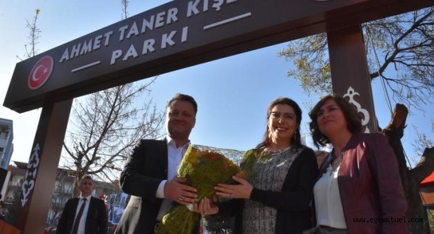 Ahmet Taner Kışlalı Parkı Menemen’de açıldı
