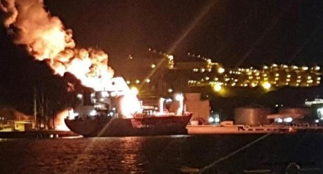 Aliağa Limanı'ndaki gemide patlama: 1 ölü, 16 yaralı