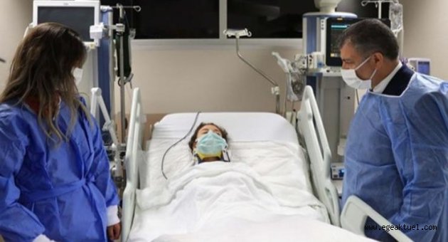 Bakan Koca'dan, İnci Okan’a ziyaret