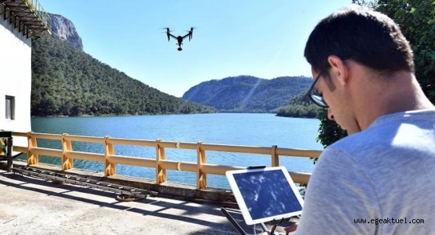 Barajlar drone ile koruma altında