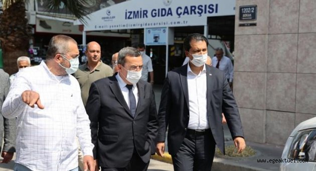 Batur, Gıda Çarşısı esnafı ile buluştu