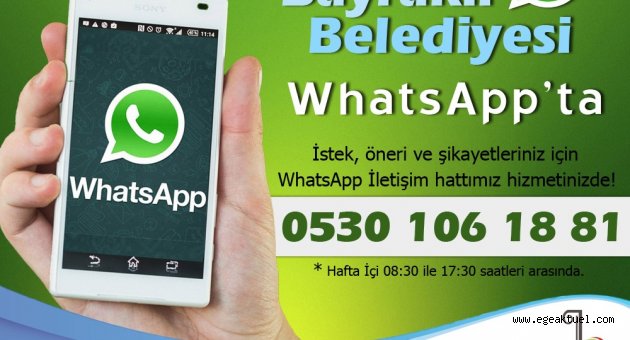 Bayraklı Belediyesi whatsapp’ta
