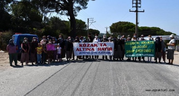 Bergama'da granit ocağına tepki