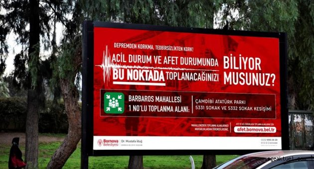 Bornova Belediyesi deprem konusunda farkındalık yaratıyor