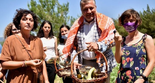 Bornova’da ilk bamya hasadı Soyer’den