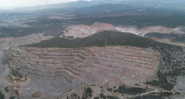  Bornova ilçesindeki taş ocakları, yerleşim yerlerini tehdit eder hale geldi. 