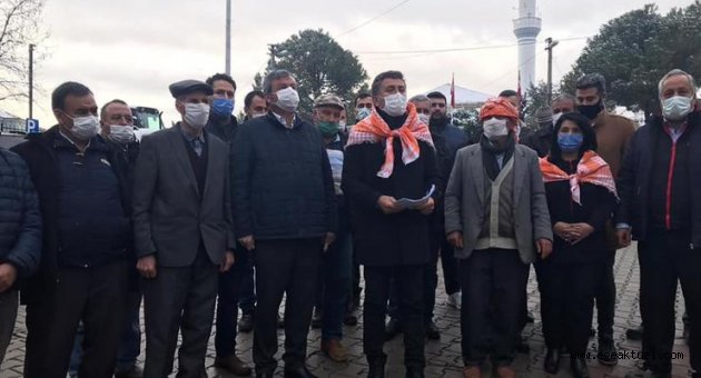 "Bu topraklar çiftçilerindir"