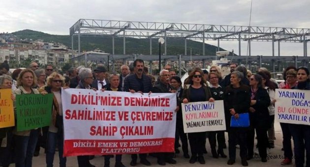 Dikili Küçük Liman'daki inşaatın durdurulması için imza kampanyası