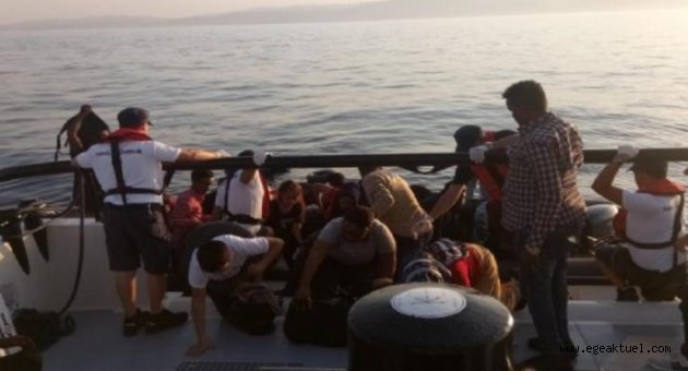 Dikili ve Çeşme'de 69 kaçak yakalandı