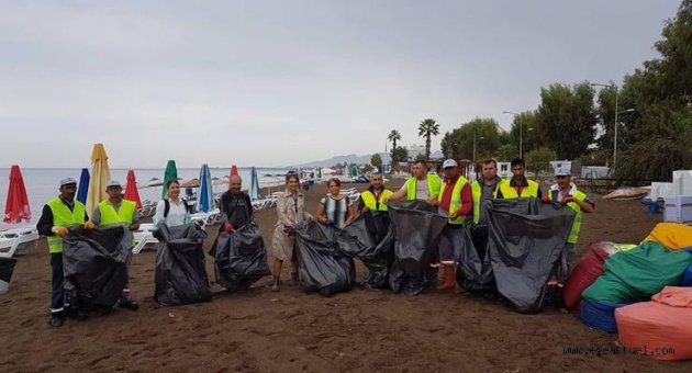 Dikilililer plajlarına sahip çıktı