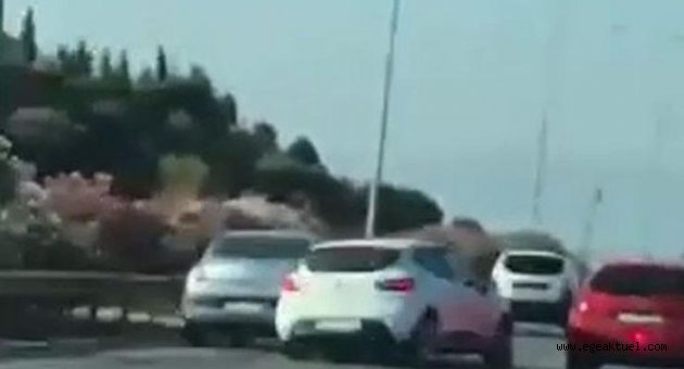 Direksiyonu, tartıştığı sürücünün otomobiline doğru kırdı