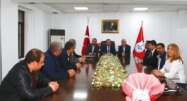 DİSK heyeti Batur’u, ziyaret etti