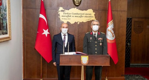 Ege Ordu Komutanı Sivri'ye şükran ziyareti