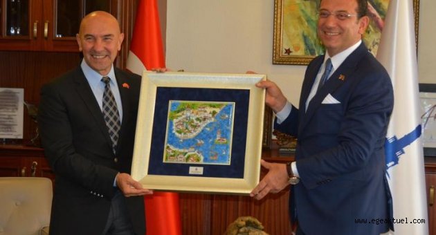 Ekrem İmamoğlu Başkan Tunç Soyer'i ziyaret etti!