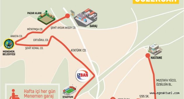 Engelsiz Menemen için yeni bir hizmet daha