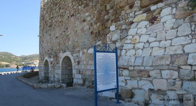 Foça yürüyüş yolları işaretlendi