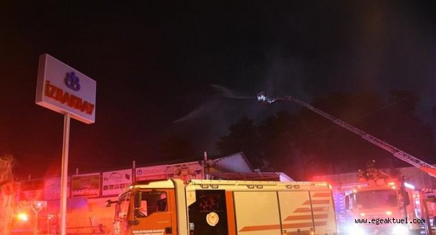 İZBAN hattındaki yangın korkuttu