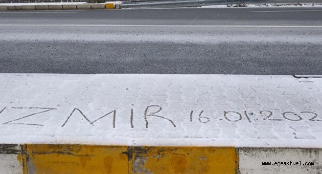 İzmir'de kar yağışı sürprizi