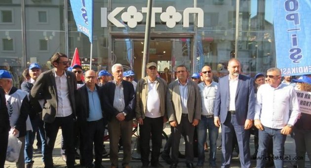 İzmir'de Koton protestosu