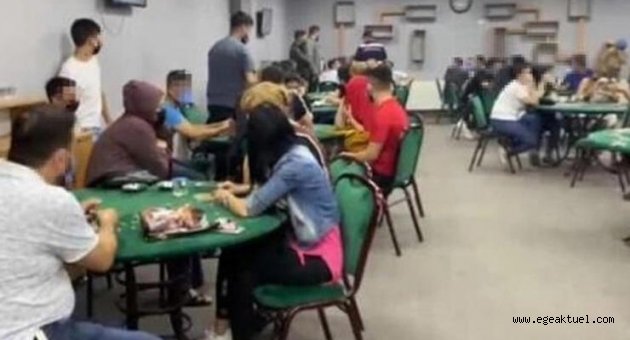 İzmir'de kumar baskınında 43 kişiye ceza yağdı!