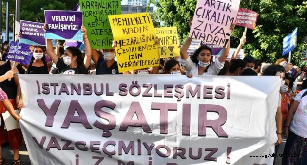 İzmirli kadınlardan hükümete İstanbul Sözleşmesi çağrısı
