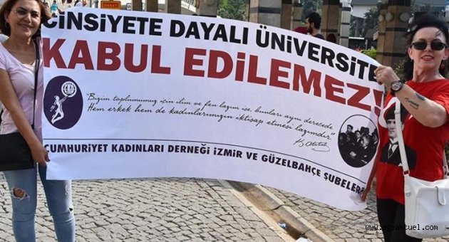 Kadın üniversitesi çalışmasına imzalı tepki