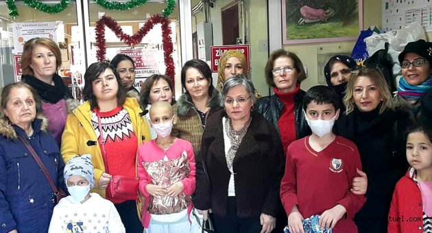 Kanser hastası çocuklara yılbaşı sürprizi