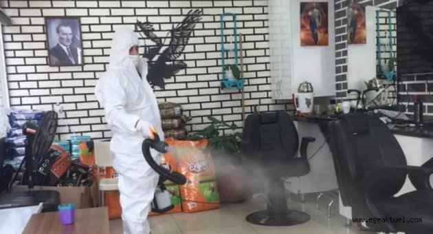 Konak’tan berberlere hijyen desteği