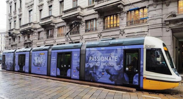Milano tramvayını İzmir fuarı süslüyor 