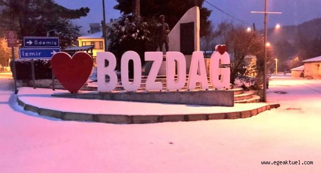 Ödemiş Bozdağ beyaza büründü