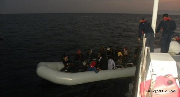 Ölüme yolculukta 38 göçmen yakalandı