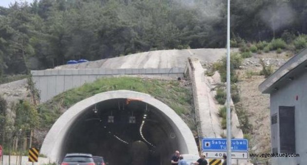 Sabuncubeli Tüneli'nin İzmir'den Manisa'ya gidiş yönü kapatıldı