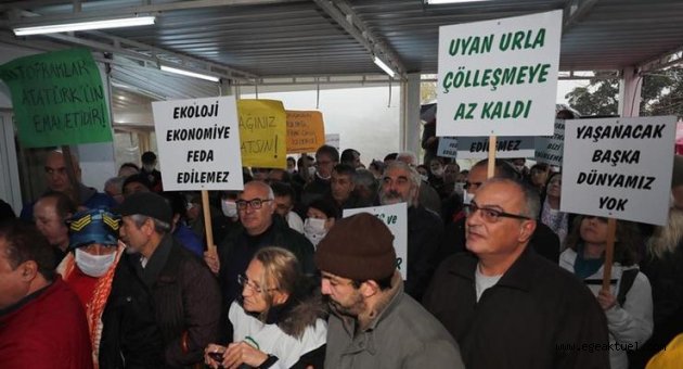 Taş ocağına karşı protesto eylemi yapıldı